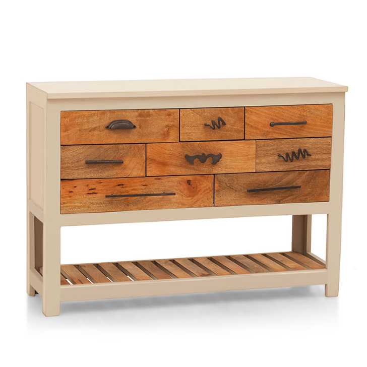 Crescent Chest Of Drawer (Cream)